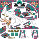 Classic Playfield Reproductions-OLD CHICAGO (Bally) Plastic set