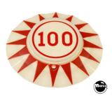 Pop Bumper cap "100" circle R/R