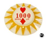 -Pop bumper cap sunburst '1000 When Lit' heart/diamond Y/R