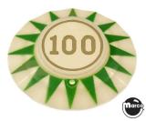 Pop bumper cap "100" circle G/GL