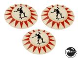 SKATEBALL (Bally) Pop bumper cap set 3