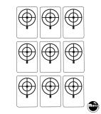 Stickers & Decals-AIR ACES (Bally) drop target stickers 9