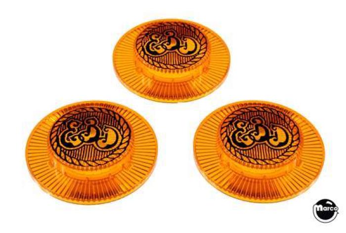 Bally Eight Ball Deluxe Pinball Machine POP BUMPER CAP SET