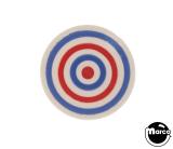 Target face rear stud white blue red bullseye