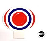 Stationary Targets-Target decal - round Gottlieb red/white/blue bullseye