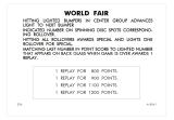 -WORLD FAIR (Gottlieb) Score cards (4)