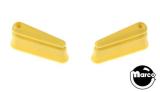 Flipper Bats and Shafts-Flipper bat 2 in round top YELLOW w/hole pair