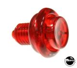 Pushbutton 1-1/8 inch red transparent 26662U