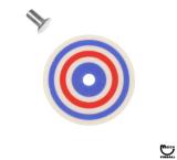 Target face - round bullseye red/blue