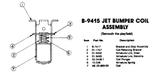 Jet bumper coil bracket assembly