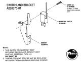 Brackets-Rebound switch assembly Atari