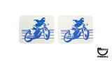 -SPACE RIDERS (Atari) Spinner decal