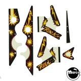 Playfield Plastics-HEAVY METAL MELTDOWN (Bally) Plastic set