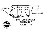 Switches-Leaf switch - rollover switch & diode Ball USEASW-A1-152