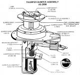Pop Bumper Components-Thumper bumper assembly Bally