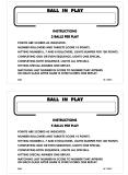 Score / Instruction Cards-TARGET POOL (Gottlieb) Score cards (3)