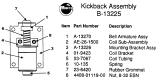 Kicker / Slingshot Parts-WHIRLWIND (Williams) Kickback assembly