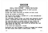 SOCCER (Gottlieb 1975) Score cards