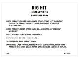 -BIG HIT (Gottlieb) Score cards