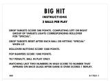 Score / Instruction Cards-BIG HIT (Gottlieb) Score cards