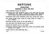 -NEPTUNE (Gottlieb) Score cards (2)