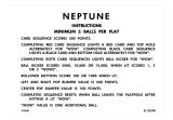 Score / Instruction Cards-NEPTUNE (Gottlieb) Score cards (2)