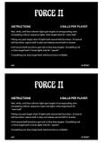 FORCE II (Gottlieb) Score cards (3)