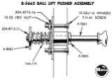 Ball Shooter Parts-Ball lift pusher assembly Williams