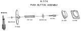 Buttons / Handles / Controls-Bat pushbutton plate Williams baseball