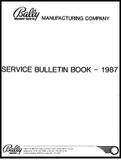 Service Bulletins-Bally 1987 Service Bulletins