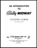 Service - Bally-Introduction to Bally Flipper Games - 1983 - Original