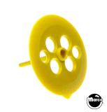 Pop Bumper Components-Pop bumper skirt pointed Gottlieb® yellow