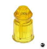 Posts/ Spacers/Standoffs - Plastic-Post - faceted 1 inch yellow trans