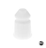 Posts/ Spacers/Standoffs - Plastic-Post - faceted 1 inch white plastic