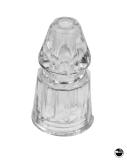 Posts/ Spacers/Standoffs - Plastic-Post - faceted 1-3/16 inch clear