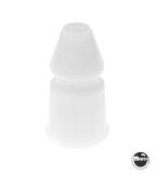-Post - faceted 1-3/16 inch white plastic