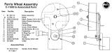 Molded Figures & Toys-CYCLONE (Williams) Ferris wheel assembly