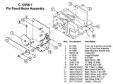 Shuffle pin panel motor assembly Williams