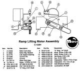 Ramp lifting motor assembly Williams