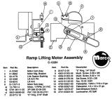 Complete Assemblies-Ramp lifting motor assembly Williams