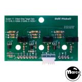 Opto board drop target 3 bank 