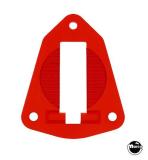 Kicker / Slingshot Parts-Hole base plate red plastic (Gottlieb)