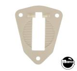 Kicker / Slingshot Parts-Hole base plate white plastic Gottlieb