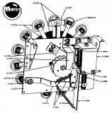 Complete Assemblies-Roto target unit assembly Gottlieb