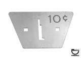 Coin entry plate - Gottlieb&reg; EM USA 10&cent;