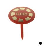 Stationary Targets-Mushroom bumper 1-3/8" cap - Red