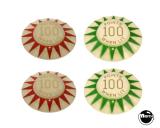 Pop Bumper Caps-BIG VALLEY (Bally) Pop bumper cap set