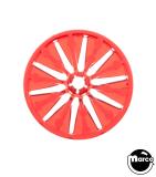 Lamp Covers / Domes / Inserts-Rollover star button housing red 03-7538-9