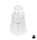 Posts/ Spacers/Standoffs - Plastic-Post 1-1/8 inch concentric fin clear - tall