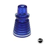 Posts/ Spacers/Standoffs - Plastic-Post 1-1/8 inch concentric fin blue 